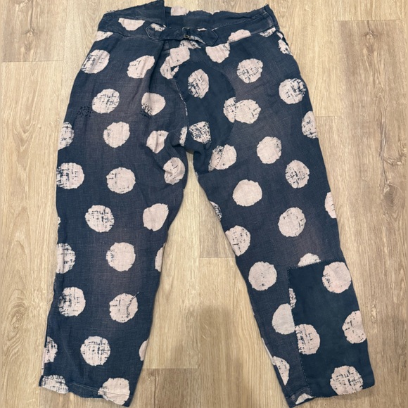 Magnolia Pearl Navy and White Polka Dot Pants - Picture 2 of 2